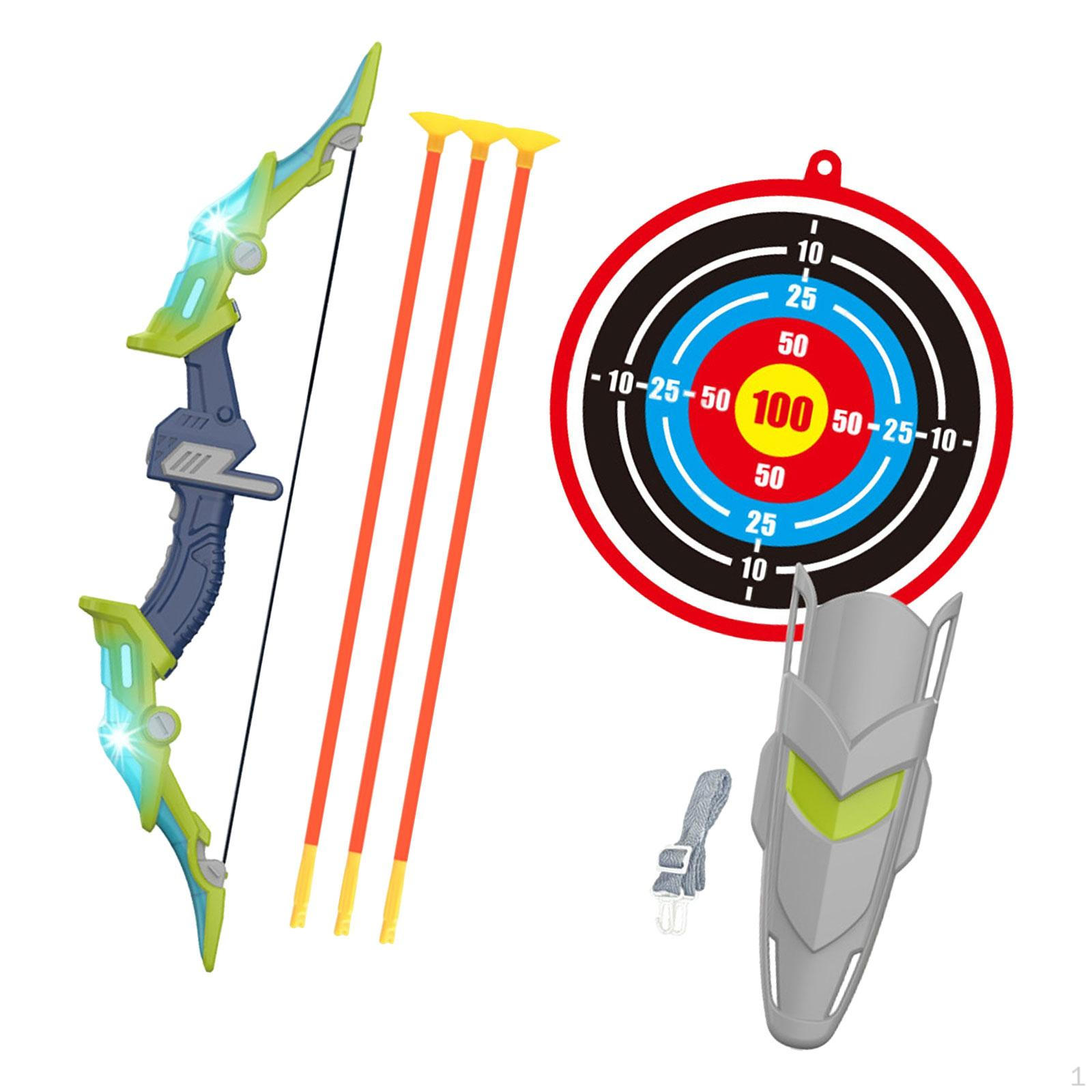 

Детский игрушечный комплект из лука и стрел, спортивная игра на открытом воздухе для вечеринки, реквизит, подарок на день рождения зелёный