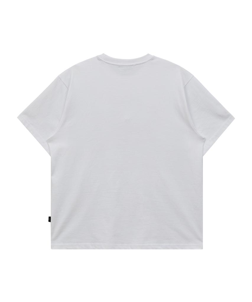 WAIKEI Mellow Dream Cartoon Short Sleeve T-Shirt White