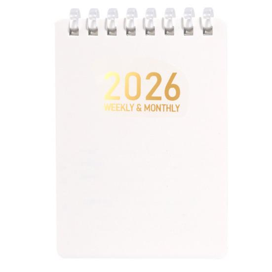 2026 Day Planner A7 Pocket Size Coil Notebook for Law Nursing Sketching Office Task Organizer for Work Study Planning