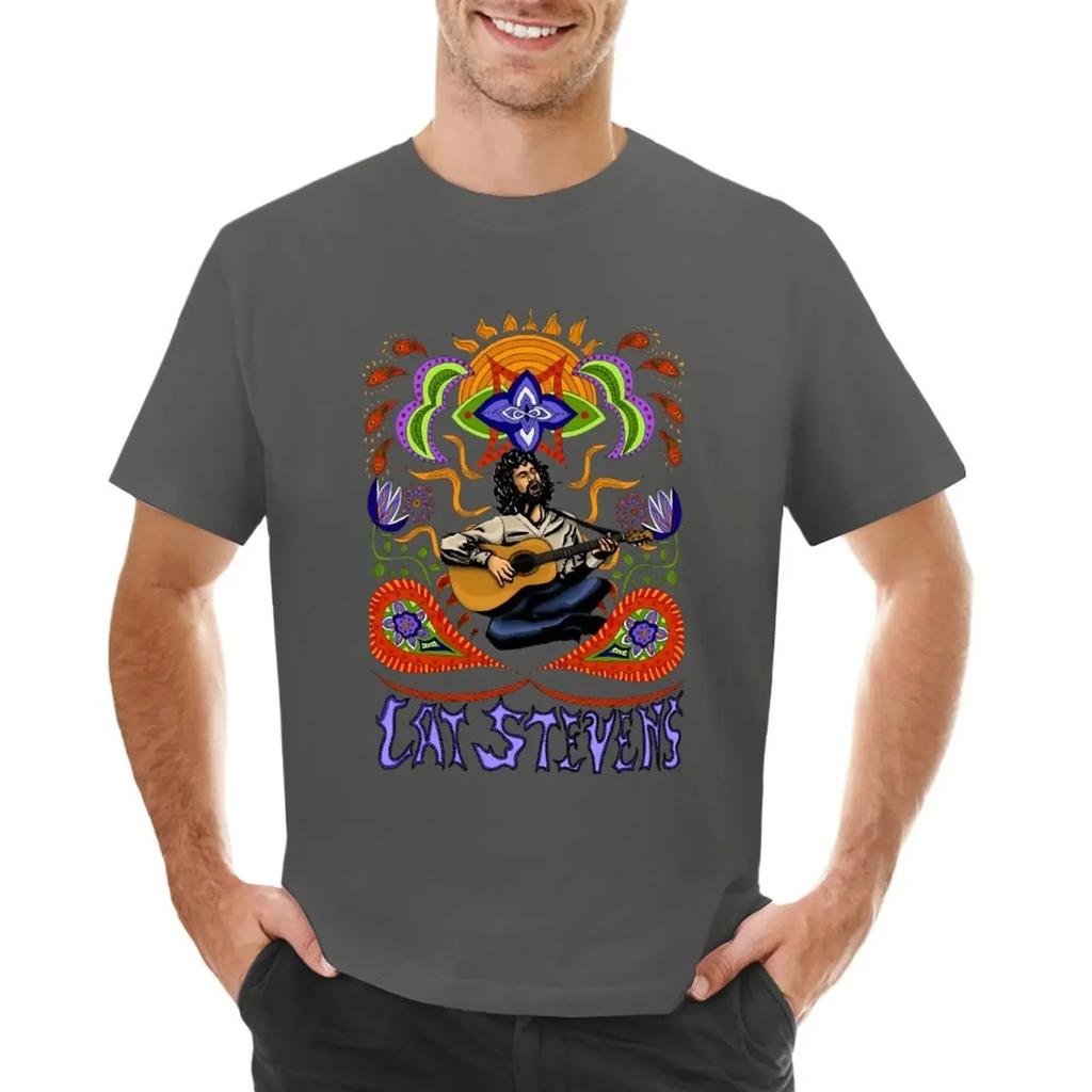 Cat Stevens T-shirt Short sleeve tee Blouse blanks graphic t-shirts big and tall