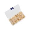 100Pcs Wooden Buttons Unique Design Natural Durable Sturdy Safe Convenient Round Wood ButtonBurlywood