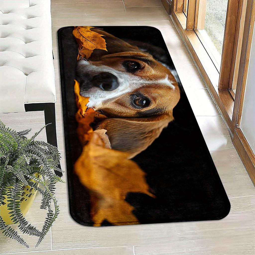 1 Stück Anti-Ermüdungs-Küchenteppiche, Hundedesign-Druck Wasserdicht Rutschfest Dick Gepolsterte Küchenmatte Strapazierfähige Komfort-Stehmatte für die Küche