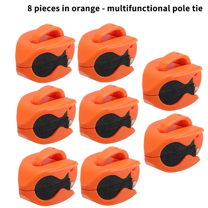 Neu 2-8 Stück Tragbarer Angelrutenhalter Angelruten-Fixierer Wandmontierte Angelruten-Gurte Klemme Multifunktionale Rutenhalter-Werkzeuge