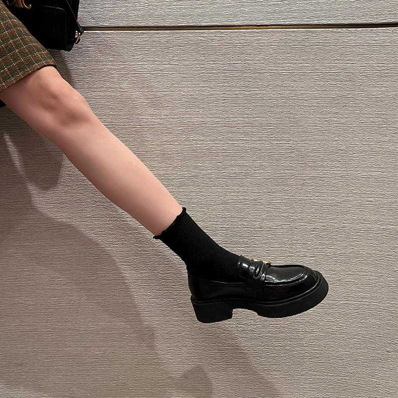 Spring new all-cowhide loafers women's small leather shoes, physical Douyin live broadcast supply, one piece free shipping