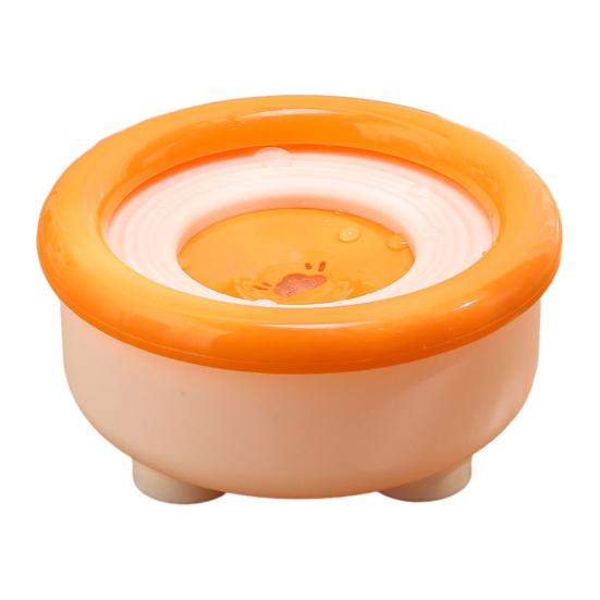

No-Spill Dog Water Bowl 1.5L Anti-Splash Water Feeder Pet Slow Drinking Bowl with Anti-Slip Base for Messy Drinkers Large Medium Small Dogs Cats оранжевый