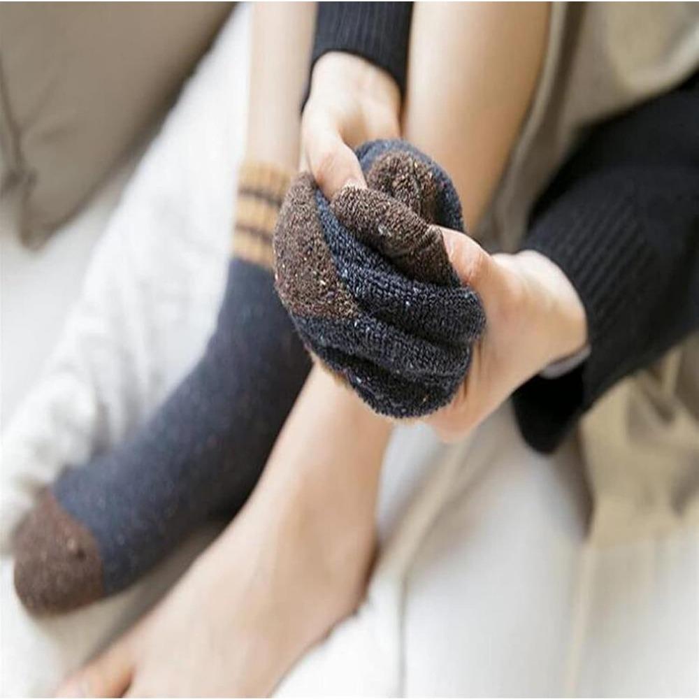 5 Pairs of Luxuriously Soft Thermal Socks Insulated for All-Weather Warmth Durable Stylish for Casual Outdoor and Sports Fall Winter Socks