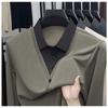 Men S Fake Two Piece Knit Sweater Shirt Collar Business Autumn Top