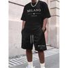 Fashion Best-selling 3D Printed Men's Suit Y2K Oversized Casual T-shirt Suitable for Daily and Training Wear