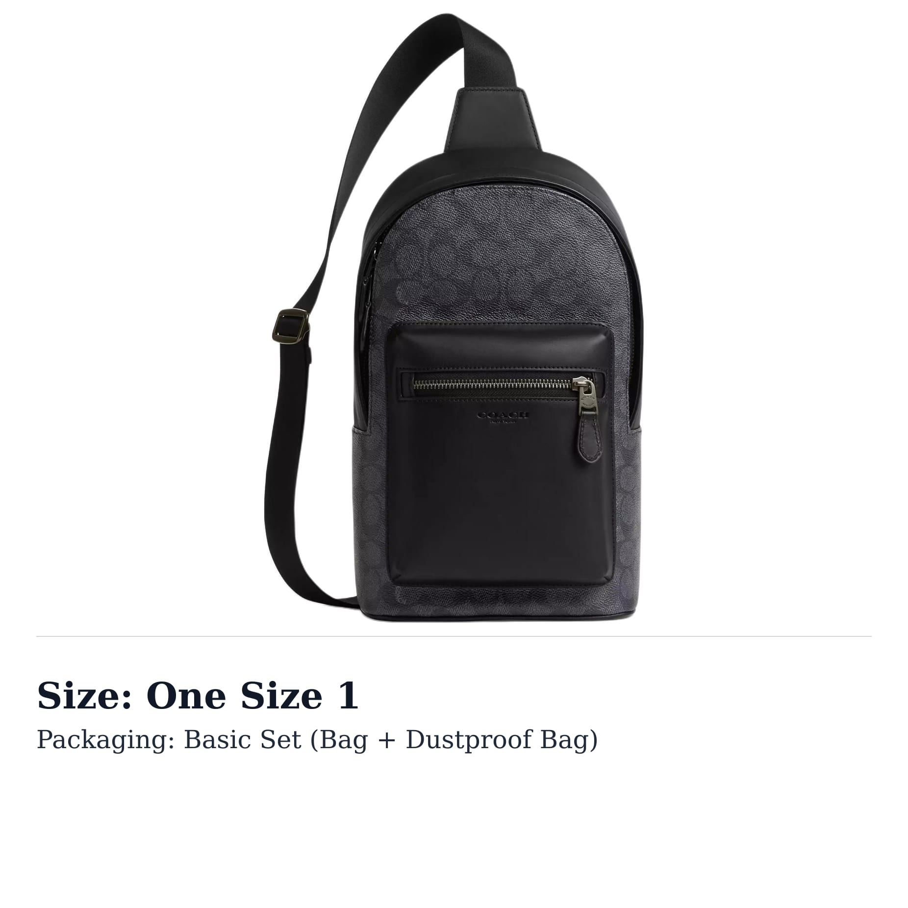 COACH West Coated Canvas Crossbody Bag