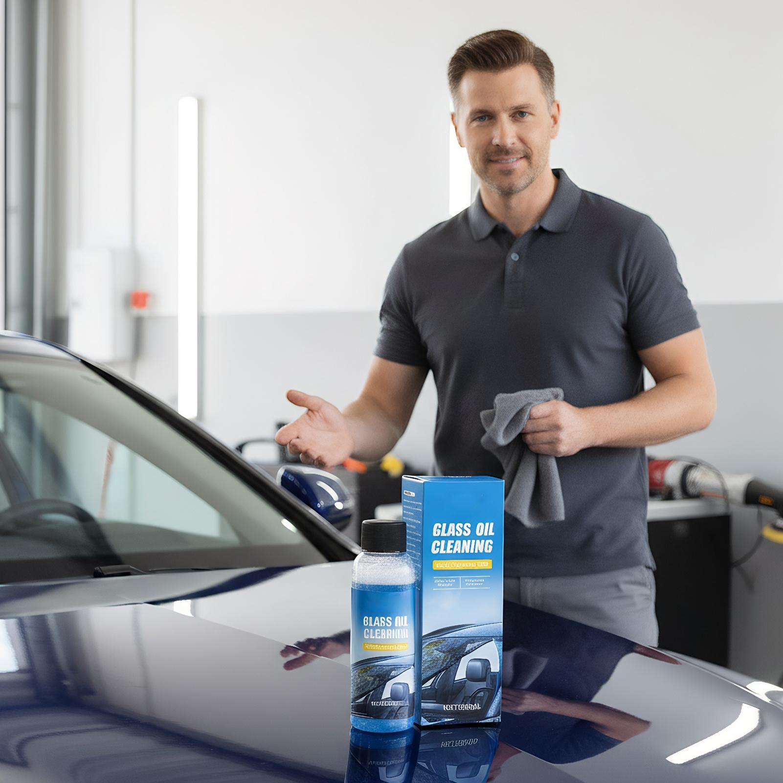 Glass Oil Film Remover 100ml Gentle Oil Film Polishing Cleaner Glass Detailing Stain Remover For Car Home Bathroom Mirror Door China Mainland