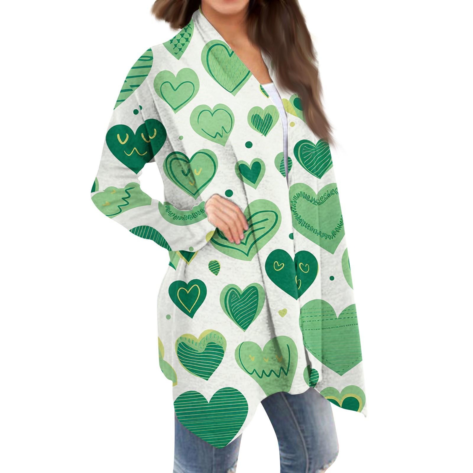 

Женская мода, повседневный рождественский принт, кардиган средней длины, куртка, пальто XL