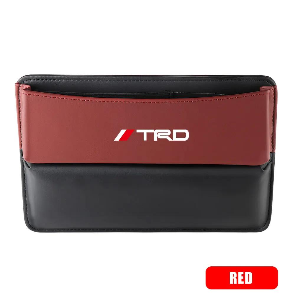 Leather Car Seat Gap Organizer Crevice Storage Box Bags Car Goods For Toyota Prado Rav4 Yaris Hilux Prius Avensis Corolla Camry