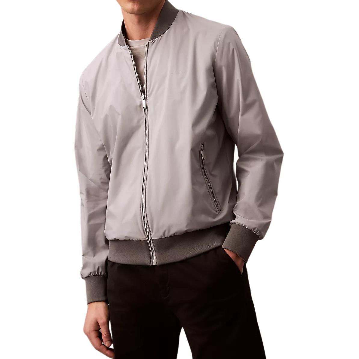 

Calvin Klein Минималистичная Удобная Универсальная Куртка-пилот Мужские Куртки Камень 40FM512-060 M