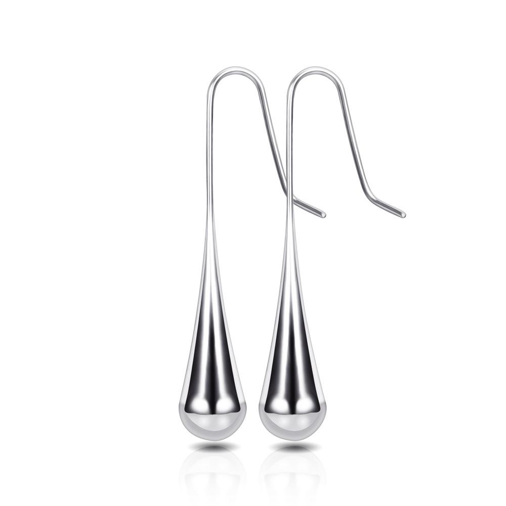 Fashion Creative Water Drop Stainless Steel Earrings For Women