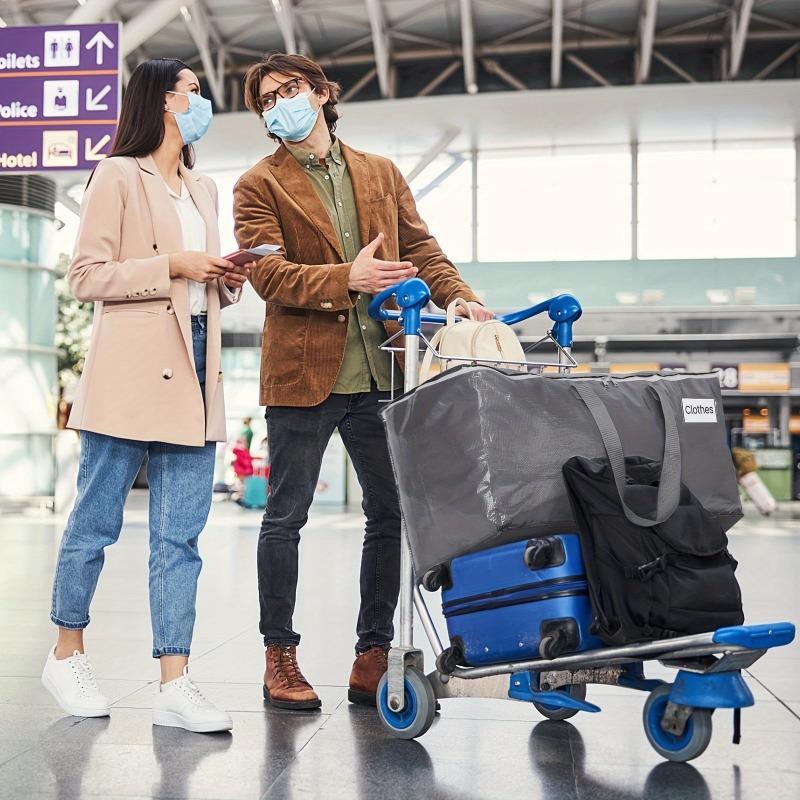 1/3PCS Oversized Moving Bags - Heavy-Duty Storage Tote with Reinforced Handles | For Clothes & Moving Supplies