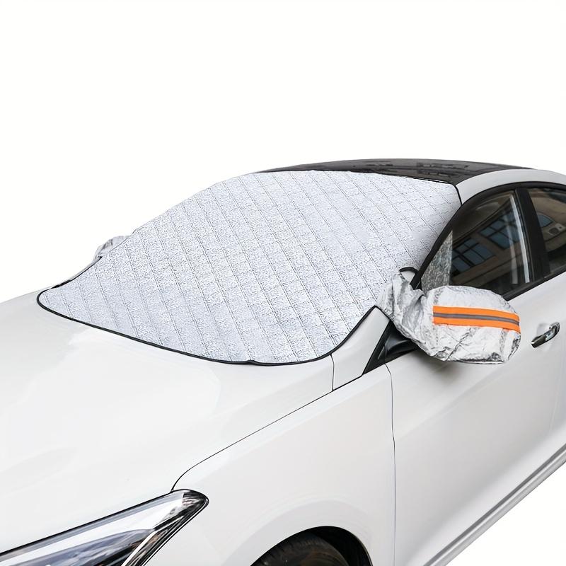 A Cover for Car Windshields in Winter to Prevent Snow, Frost, And Ice, As Well As a Sunshade for Summer That Protects Against Dust