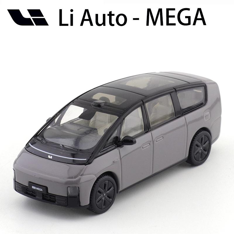 Li Auto Mega L6 L7 L8 L9 1/64 Car Alloy Motor Vehicle Diecast Metal Model Kids Toys For Boys Friends Gifts Collect Ornaments