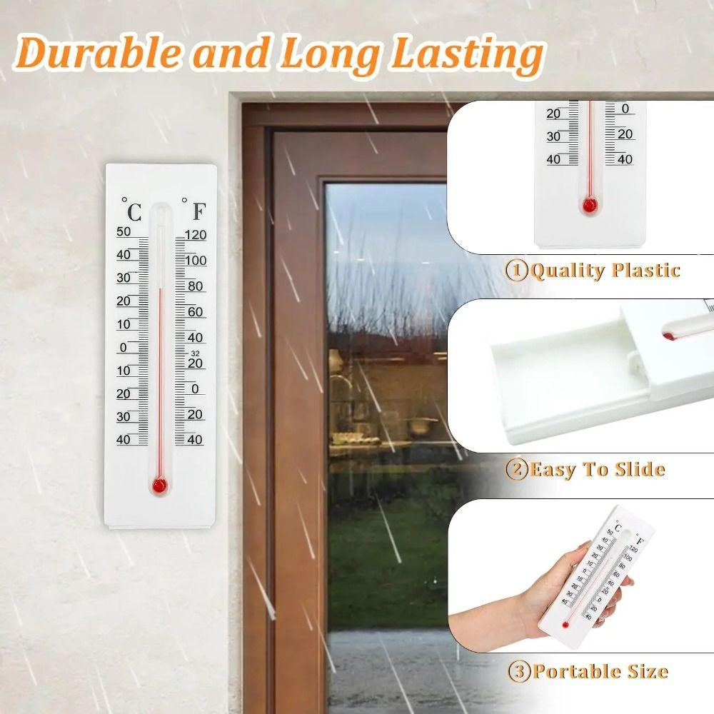 Plastic Hidden Thermometer Container Thermometer Decorate White Diversion Compartment Storage Compartment Hide Container Outdoor