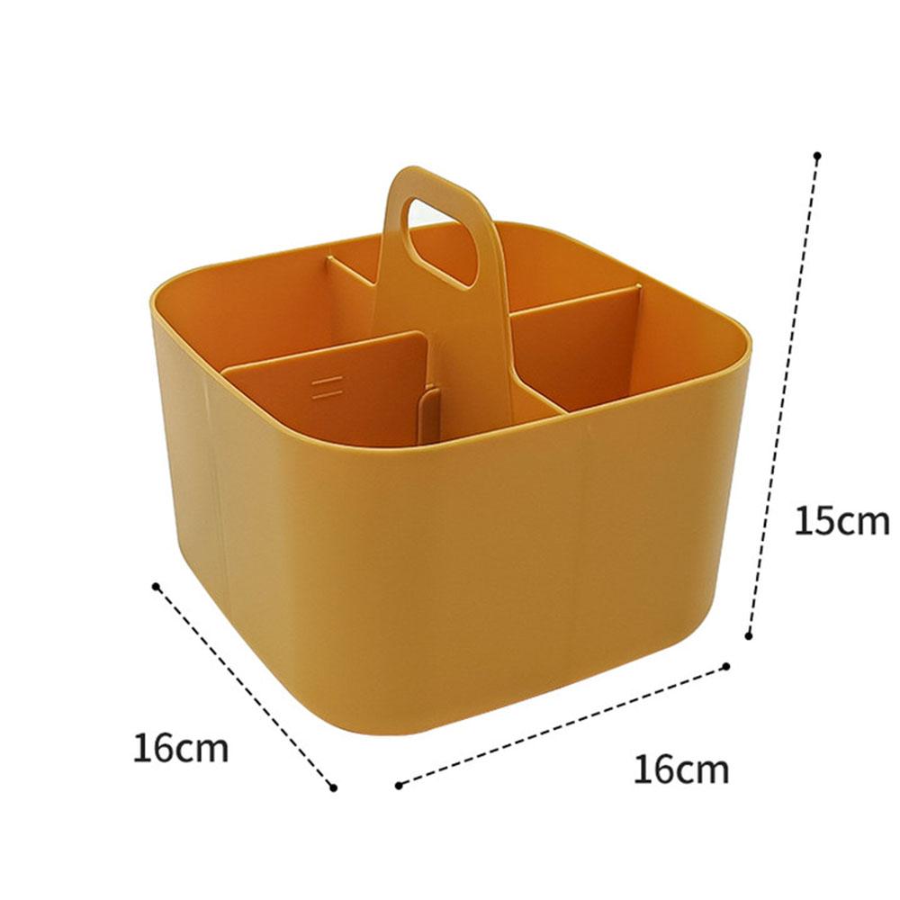 4/5/8 Fächer Kunststoff Aufbewahrungsbox mit Griff Praktisches Großes Aufräum-Artefakt für Schreibwaren