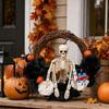 Halloween Wreath With Bell Accents Artificial Floral Door Hanging Decor Home Porch Party Store Display