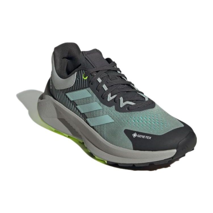 Adidas Terrex Soulstride Flow Gore-Tex Wonder Silver Semi Flash Aqua Lucid Lemon (Womens) Women Sneakers ID6715