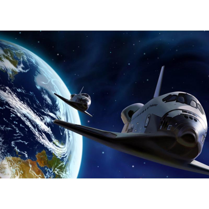 Aerospace Art Poster: Decorative Kraft Paper, Framed Wall Mural