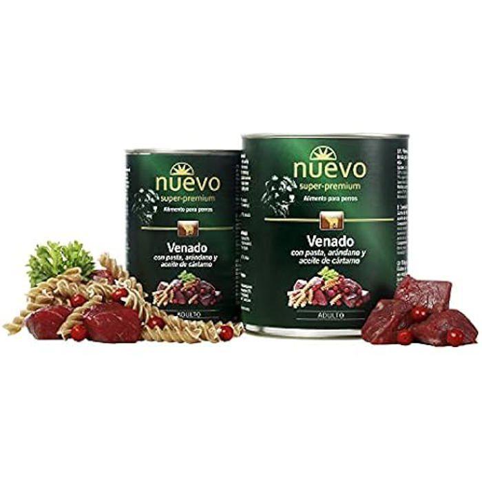 Aliment Complet - NUEVO - Canette Chien Adulte - Cerf - 800 G - Super Premium