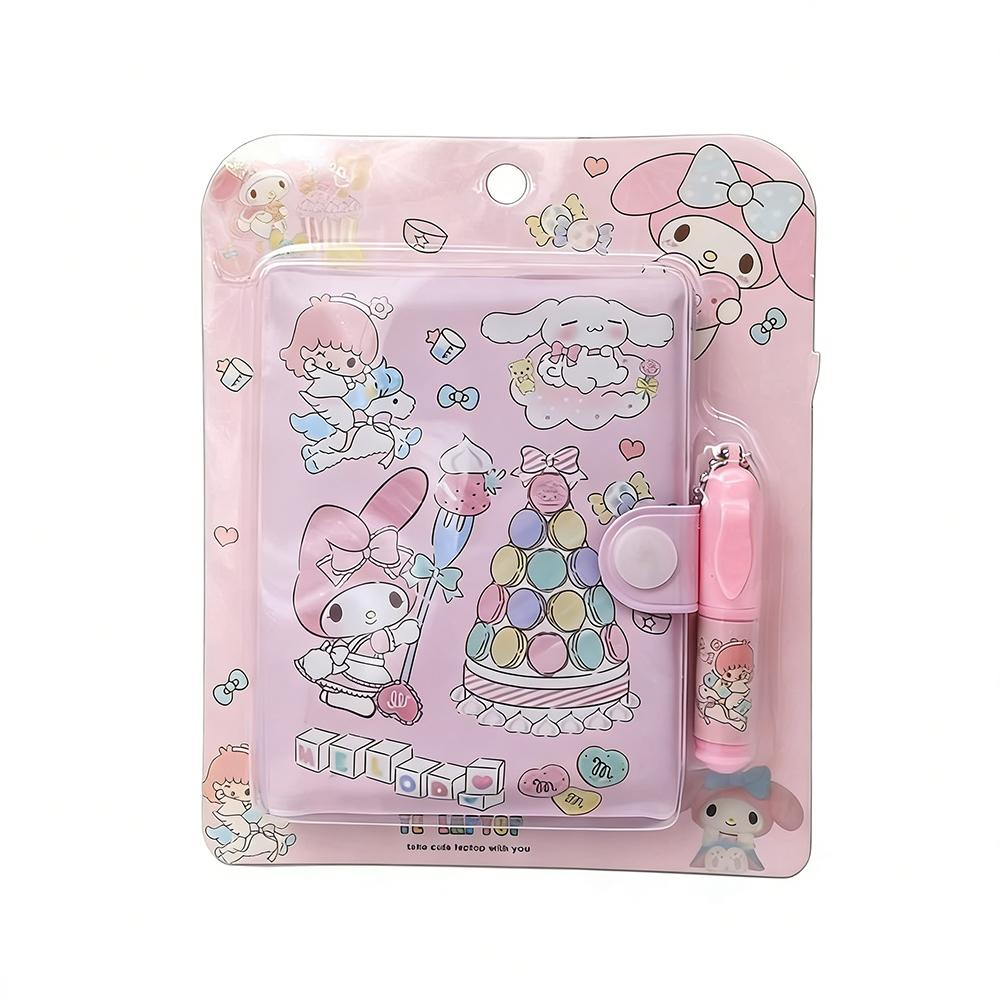 Notebook, Stationery With My Melody & Kuromi Portable Small Diary Notepad For Student, School Supplies Present
