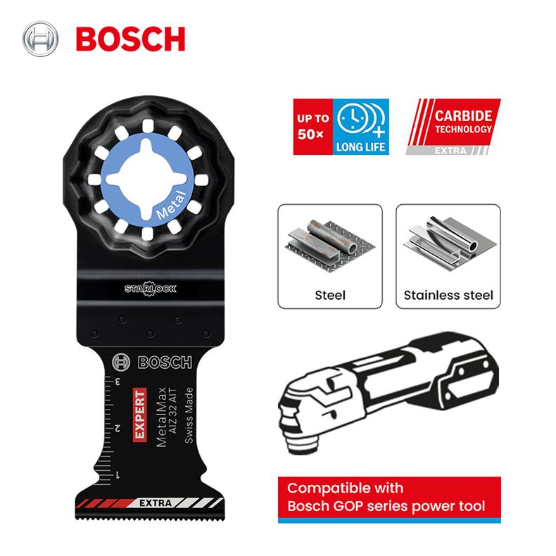 Bosch Accesoriu Starlock Expert Metal Max AIZ 32 Tehnologie AIT Carbide Durată de viață de până la 50x cu acoperire suplimentară Lamă de tăiere a metalelor