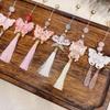 Lightweight Butterfly Car Pendant Polyester Tassel Rearview Mirror Pendant  Car Interior