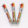 Multicolor Pens, 0.7mm 6-in-1 Multicolor Ballpoint Pen, 6-Color Retractable Ballpoint Pens for Office School Supplies