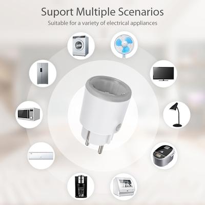 Tuya WiFi Intelligent Power Plug Home Automation 16A Power Meter Smartphone APP Control Works with