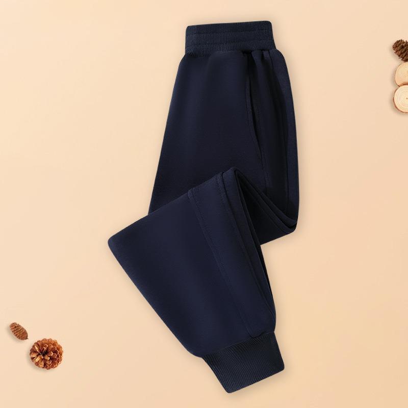 2026 New Thick Fleece-Lined Sports Joggers for Older Girls - Autumn/Winter Style