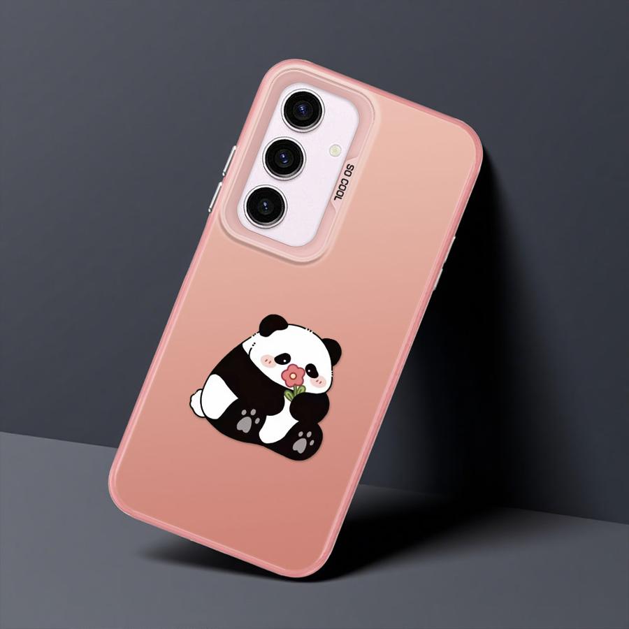 Cute Cartoon Panda Soft Cover Phone Case for Samsung Galaxy A54 A73 A35 A71 A26 A36 A51 A56 A55 A52 A72 A53