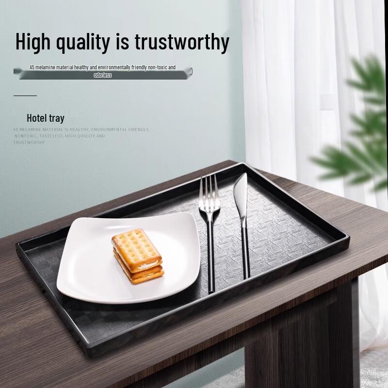 Durable Rectangular Plastic Serving Tray