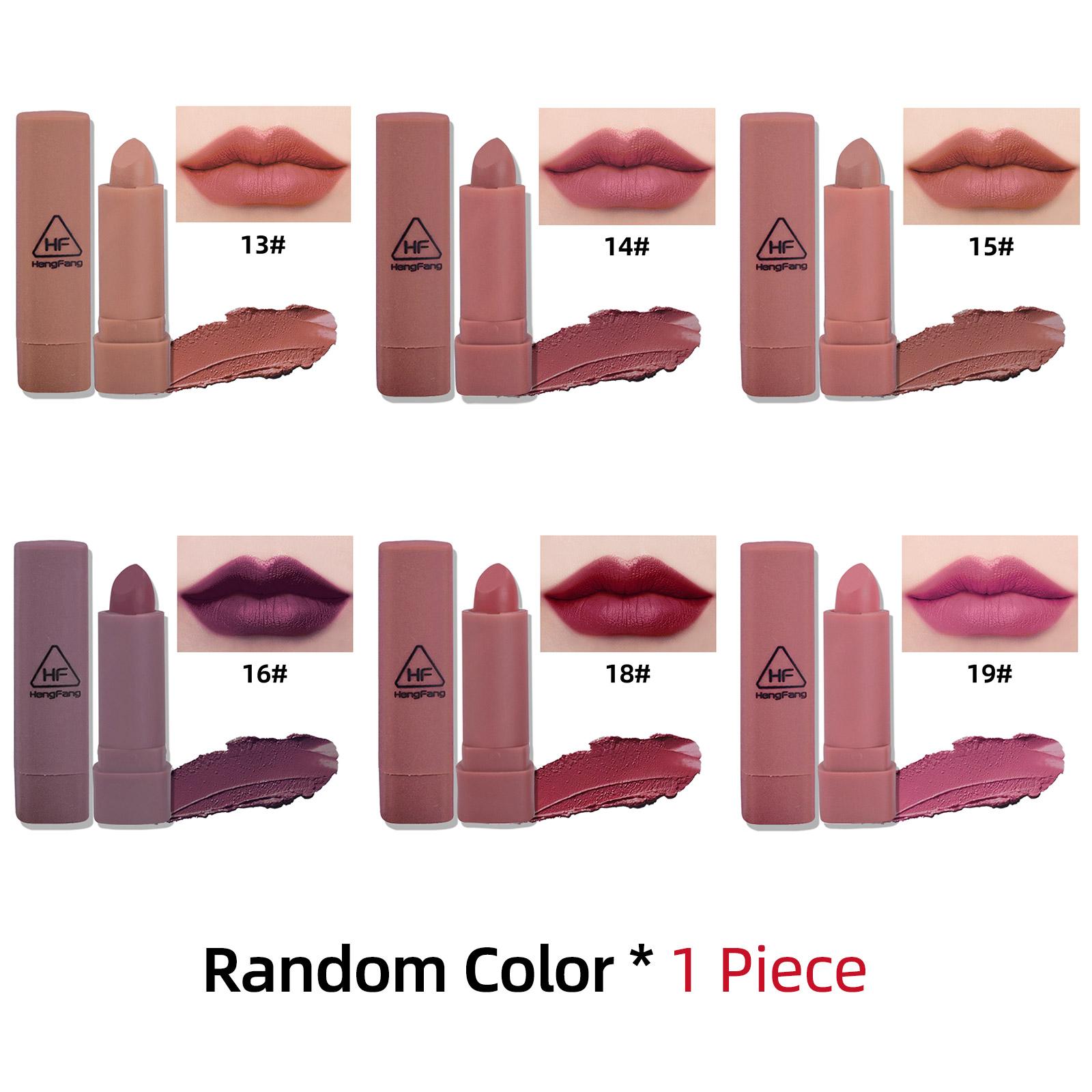

HengFang 6 шт./компл. матовая водостойкая губная помада цвета большой тыквы 9065B