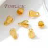 18K Gold Plated End Tip Covers,Crimp Beads,Bead Tip Clam shells,Knot Tip Cover Ends,DIY Jewelry Making Supplies Connectors