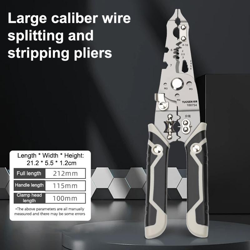 Multifunctional Wire Stripper Tools Electrician Wire Splitter Wire Winding Pliers Crimping Pliers Electrician Repair Hand Tool