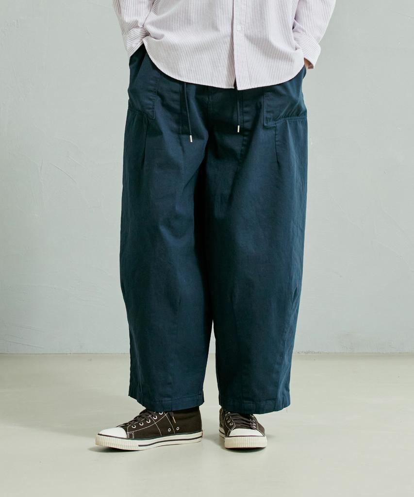 Pantaloni a palloncino in twill FRIZMWORKS _ Blu Navy