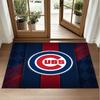 Chicago Cubs Design Crystal Velvet Rug Soft Decorative Mat for Bedroom Entrance