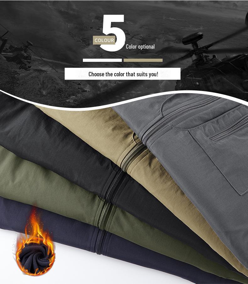 Pánská podzimní/zimní oboustranná vesta: Venkovní stojací obojek pro rybaření, fotografování a další (Model 1906)