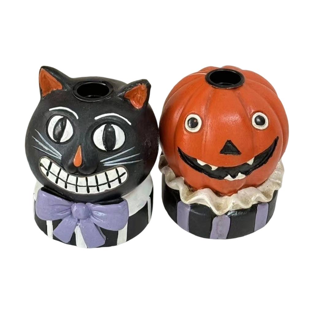 Halloween Pumpkin Little  Candle Holder Decoration Item, An Atmosphere-enhancing Decorative Item, Creative Cartoon, Cute Smiling Face, Gift Item