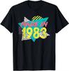 Unisexs 40th Birthday Tshirt Born in 1983 retro street style retro Four Seasons Streetwear vintage t shirt graphic t shirts