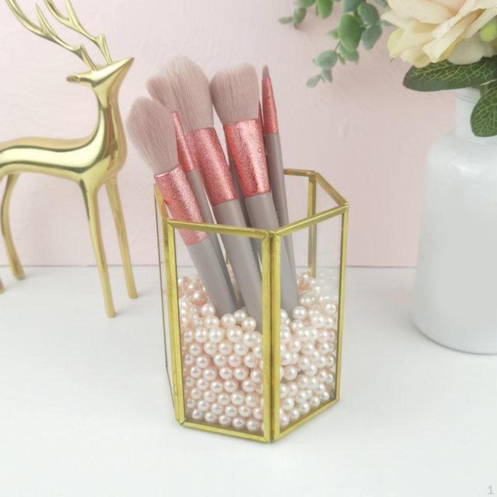 Box Makeup Brush Holder Cosmetics Storage Container 10x12cm