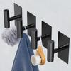 1/5Pcs Towel Hangers Storage Hooks Strong Load-bearing Simple Installation Self-Adhesive Wall Mount Hanging Hooks