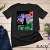 Scary Night Cat Van Gogh- Cat Black Halloween Pumpkin Art T-Shirt Mens Womens Tees Top Unisex T-Shirt Mens Womens Tees Top