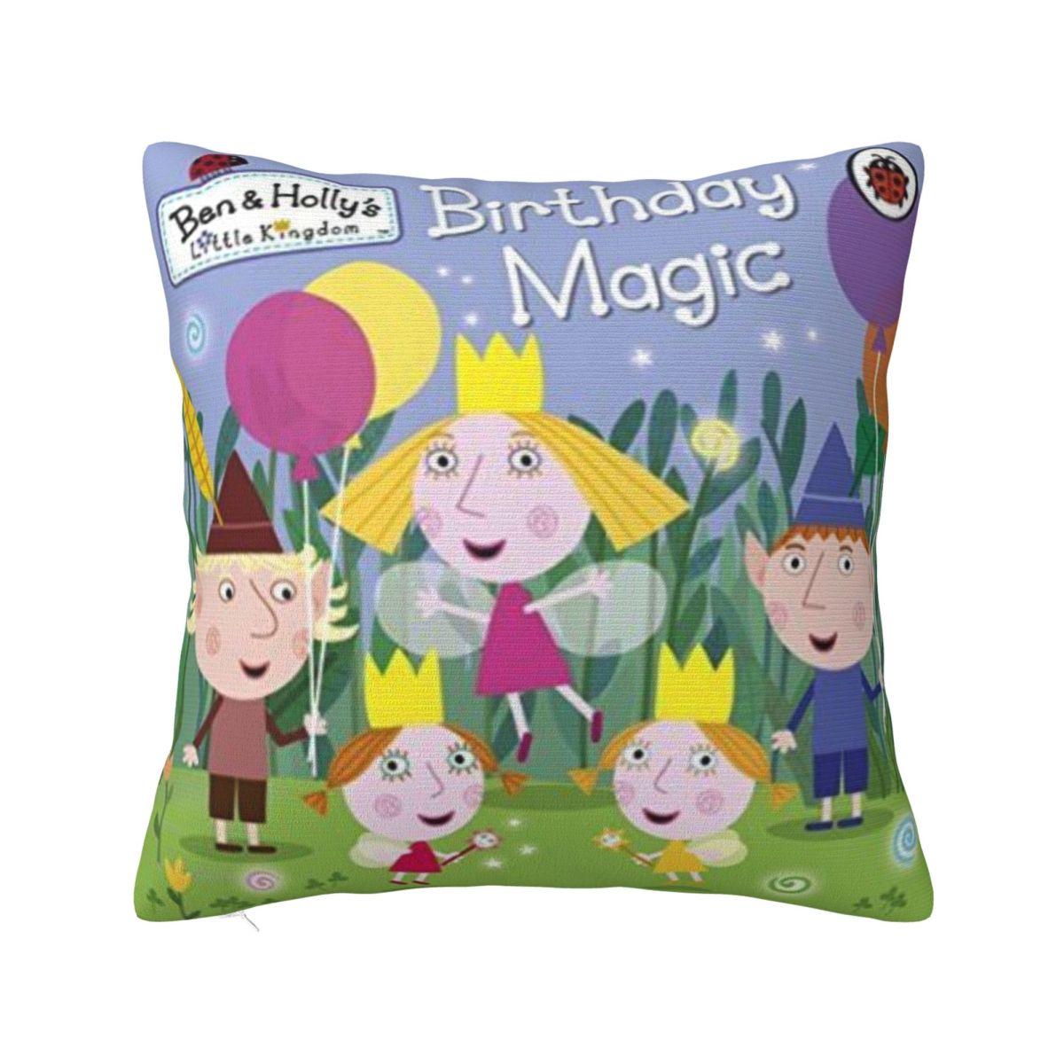 

Trendy Home Ben And Holly s Kingdom Ben Y HollyDecoration Pillowcases Merch Pillow Cover Zippered Multi Size 12x12Inch