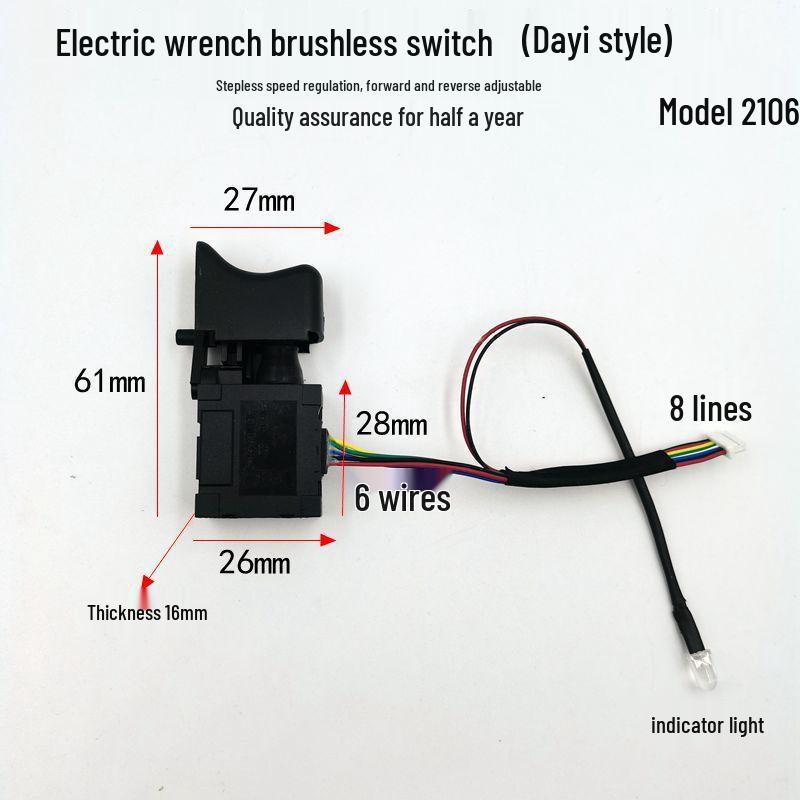 Universal Speed Control Switch for 12V-21V Handheld Electric Drills: Forward/Reverse Function for Charging Drill and Electric Wrench