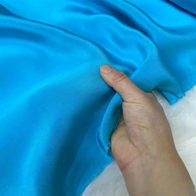 Einfarbig 100% Maulbeerseide 30 Momme Schwerer Seidenkrepp de Chine Stoff Seiden Schwerer Krepp Stoff für Bekleidung Kleider Hosen