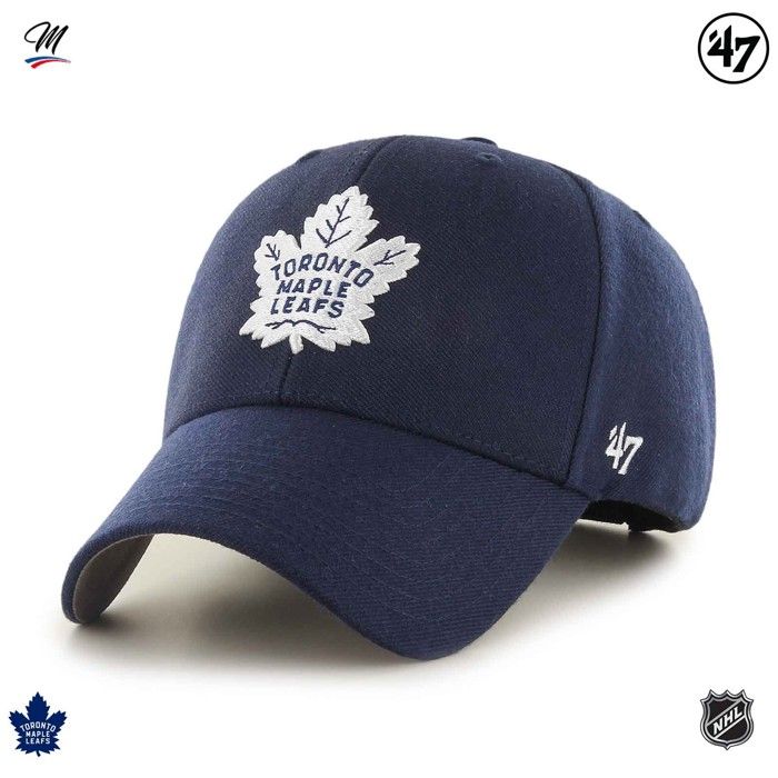 Casquette Ajustable 47 Brand - MVP Toronto Maple Leafs - Bleu - Homme - Hockey Sur Glace